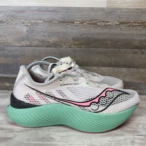 Saucony Endorphin Pro 3 Running Shoes Womens Size 9.5 White Pink Mint S10755-25